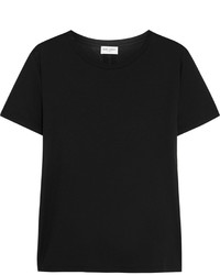Женская черная футболка от Saint Laurent