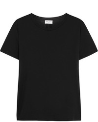 Женская черная футболка от Saint Laurent