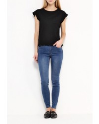 Женская черная футболка от Savage