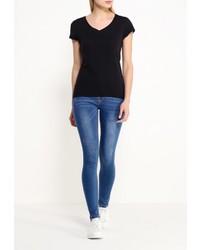 Женская черная футболка от Sela