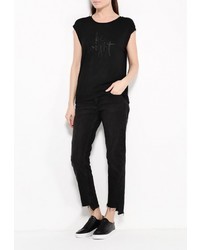 Женская черная футболка от Sela