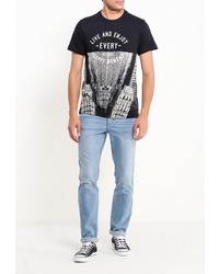 Мужская черная футболка от Sela