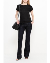 Женская черная футболка от Sinéquanone