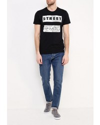 Мужская черная футболка от Solid