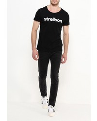 Мужская черная футболка от Strellson