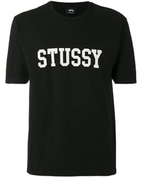 Мужская черная футболка от Stussy