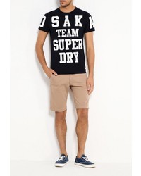 Мужская черная футболка от Superdry