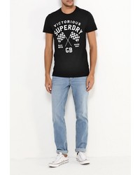 Мужская черная футболка от Superdry