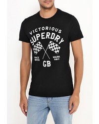Мужская черная футболка от Superdry