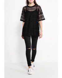 Женская черная футболка от Sweewe