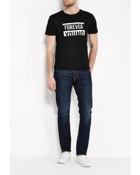 Мужская черная футболка от Tom Farr