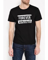 Мужская черная футболка от Tom Farr