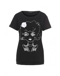 Женская черная футболка от Tom Farr