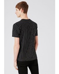 Мужская черная футболка от Topman