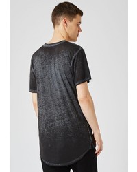 Мужская черная футболка от Topman