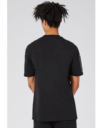 Мужская черная футболка от Topman