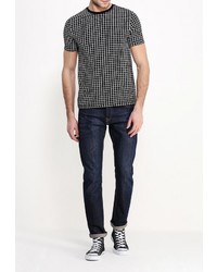 Мужская черная футболка от Topman