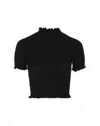 Женская черная футболка от Topshop