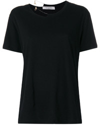 Женская черная футболка от Valentino