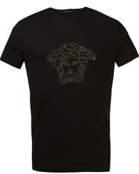 Мужская черная футболка от Versace