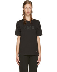 Женская черная футболка от Versus
