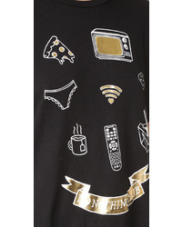 Женская черная футболка от Wildfox Couture