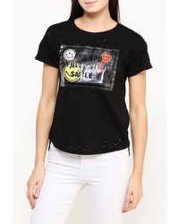 Женская черная футболка от Zeza