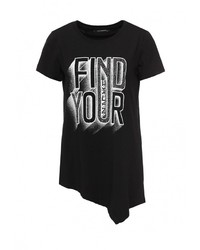 Женская черная футболка от Zeza