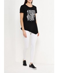 Женская черная футболка от Zeza