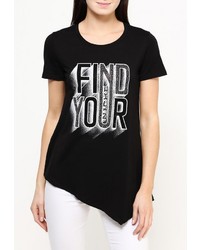 Женская черная футболка от Zeza