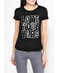 Женская черная футболка от Zeza