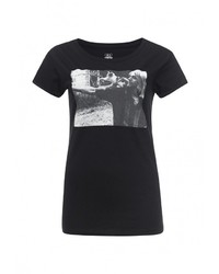 Женская черная футболка от Спартак