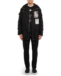 Женская черная хлопковая парка от Givenchy