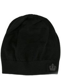Мужская черная шапка с вышивкой от Dolce & Gabbana
