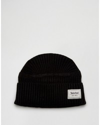 Мужская черная шапка с принтом от Timberland