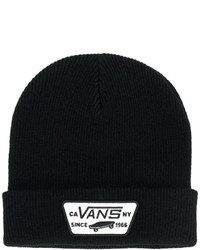 Мужская черная шапка с принтом от Vans