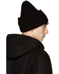 Мужская черная шапка от Acne Studios