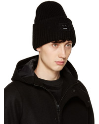 Мужская черная шапка от Acne Studios