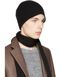 Мужская черная шапка от Lanvin