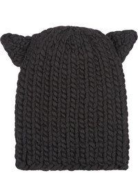 Женская черная шапка от Eugenia Kim