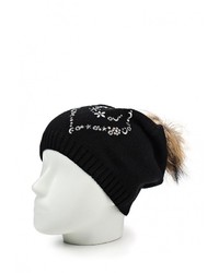 Женская черная шапка от Fete