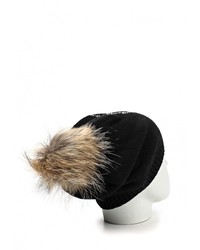 Женская черная шапка от Fete