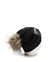 Женская черная шапка от Fete