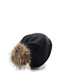 Женская черная шапка от Fete