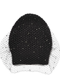 Женская черная шапка от Jennifer Behr
