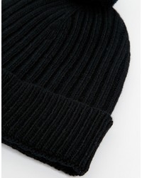 Женская черная шапка от Johnstons