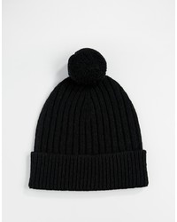 Женская черная шапка от Johnstons