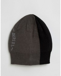 Мужская черная шапка от Diesel