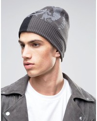 Мужская черная шапка от Diesel