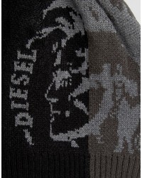 Мужская черная шапка от Diesel